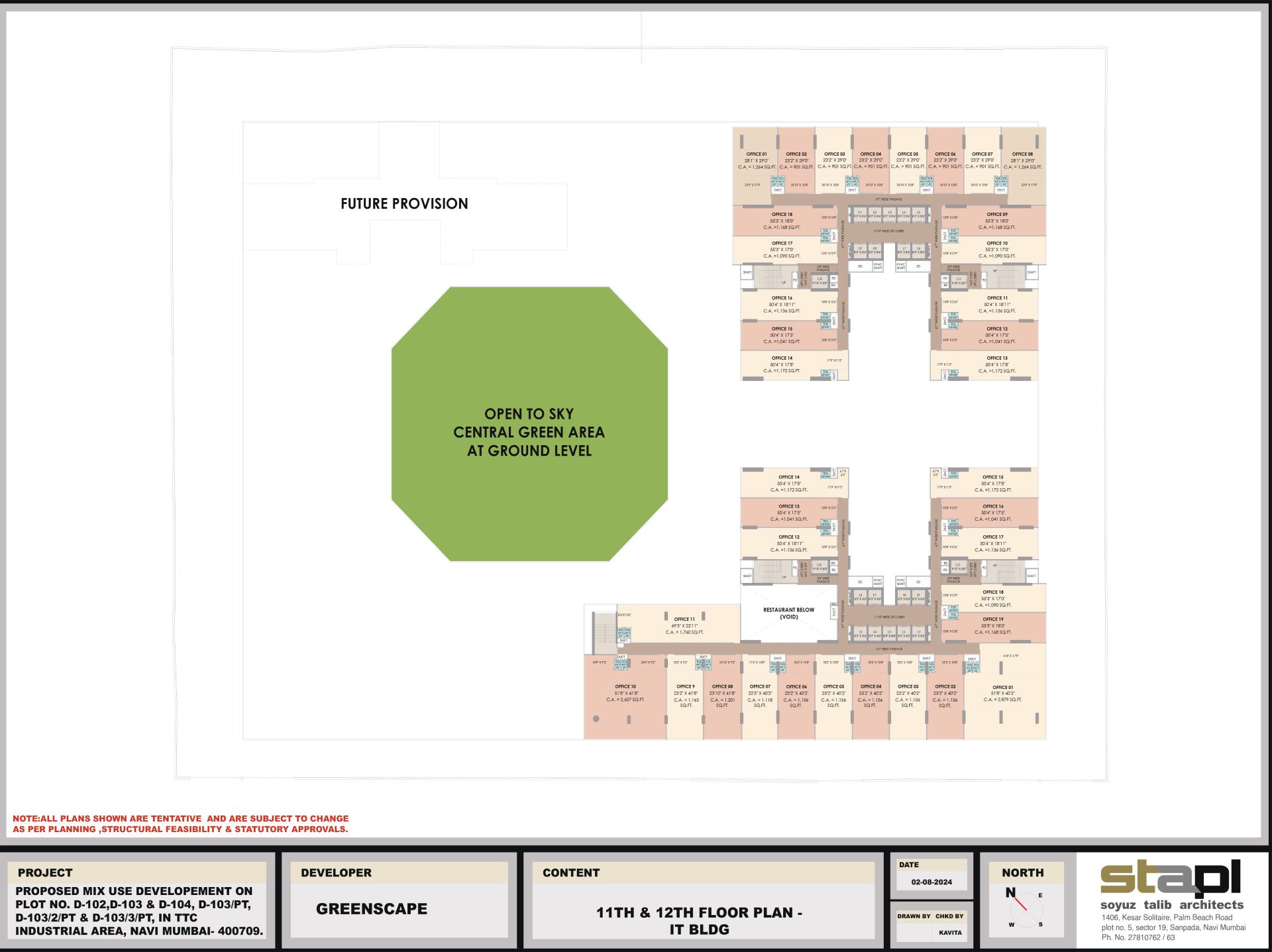 11TH & 12TH FLOOR PLAN