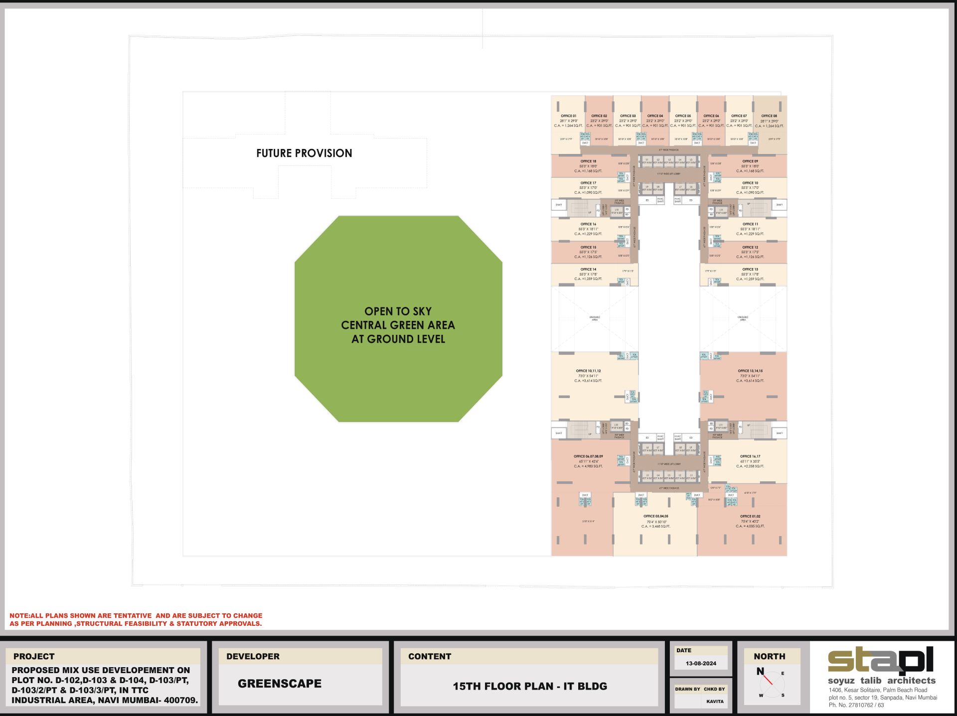 15TH FLOOR PLAN